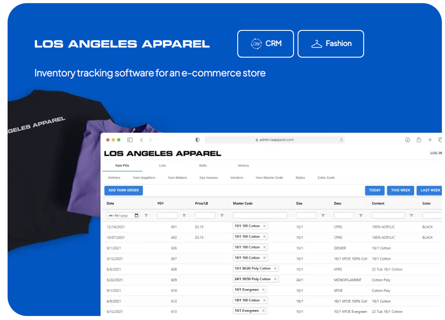 Los Angeles Apparel - app made by local app developers from App Makers LA