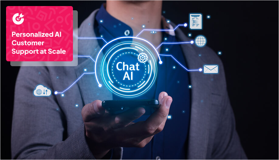 a mobile phone powering AI
