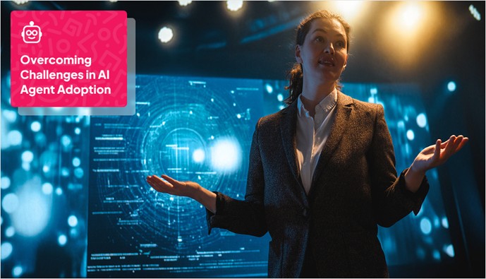 a woman presenting like she is in a business meeting