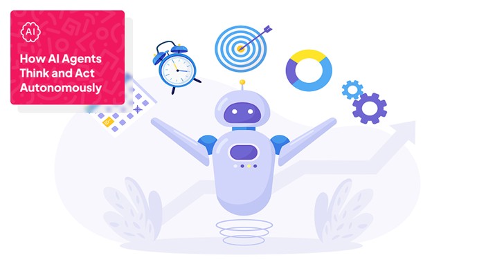 a classic robot with different objects above it like clock, calendar, dartboard, etc.