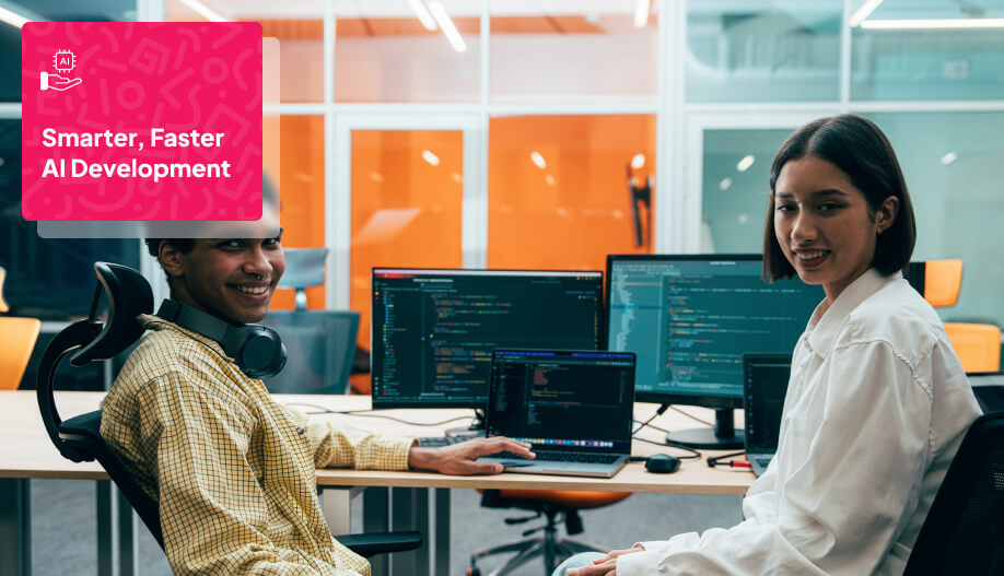 software developers collaborating in a modern office