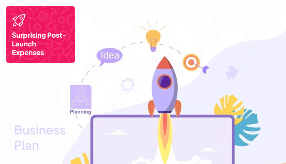 digital illustration of rocket launching