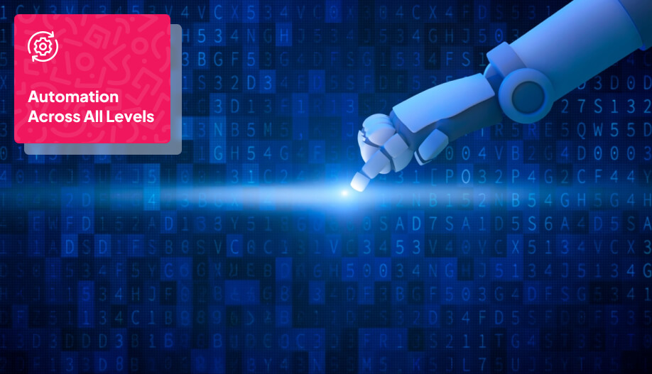 a humanoid hand representing AI agent