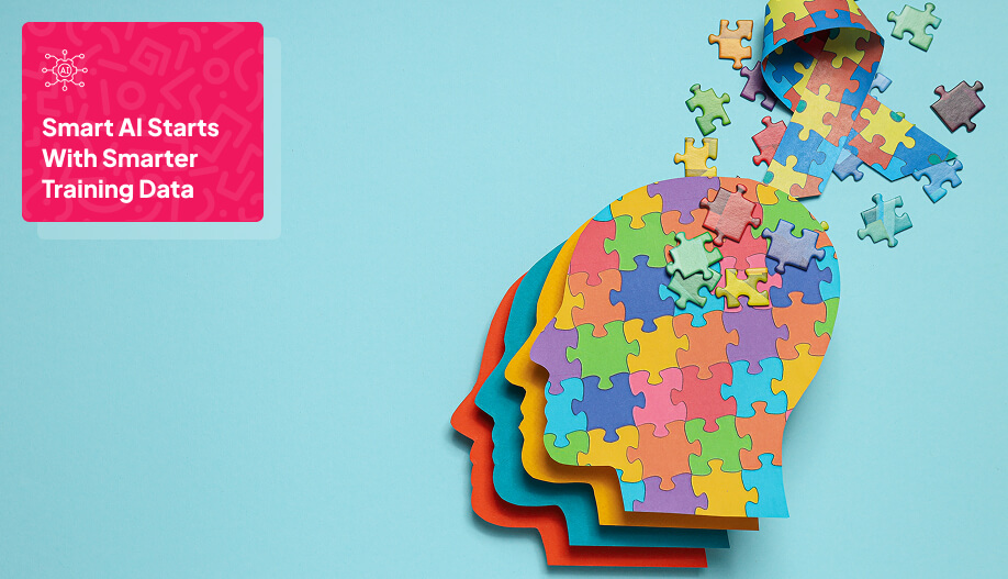 a puzzle shaped in human head