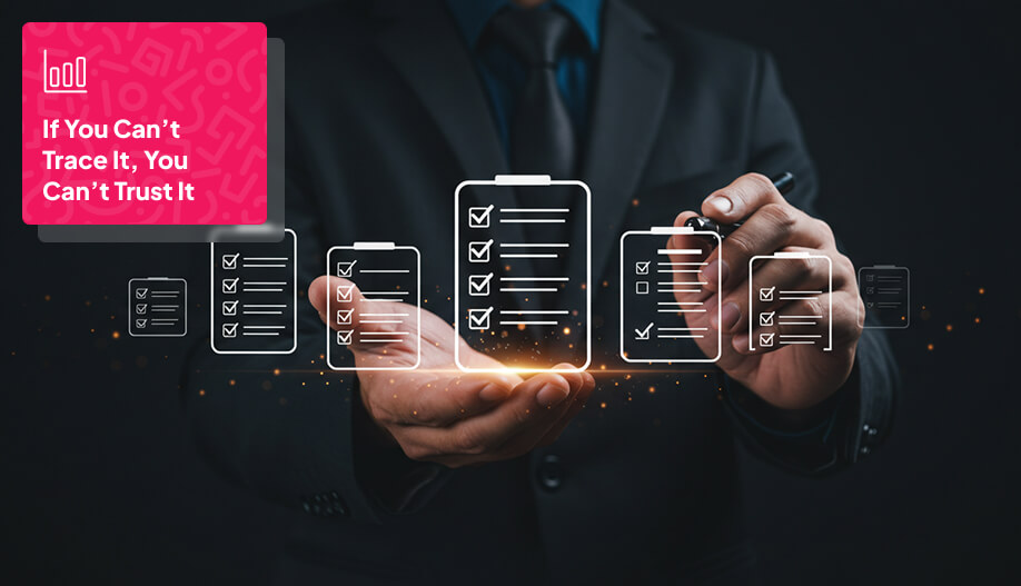a businessman's hand showing floating digital checklist