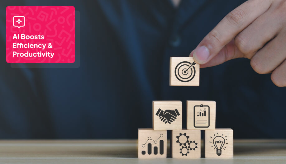 wooden blocks stack up in a pyramid shape with a one block on top showing target icon representing 'goal'