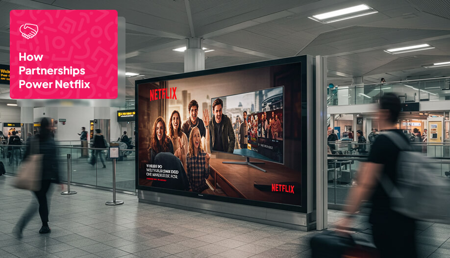 a Netflix Ad found in an airport advertisement area