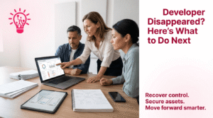 My Original Developer Disappeared. What Are My Options to Save the Project?